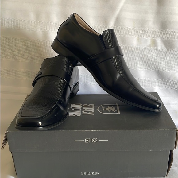 Men's BEAU Black Leather Loafers - Picture 10 of 10